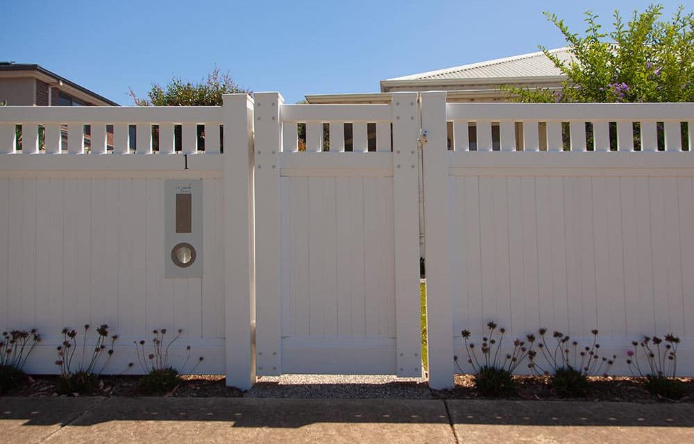 Think-Fencing-Mystique-Panel-Fence-with-Lattice-Gate-white